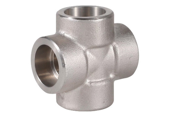 造られるASME B16.9 SS304 SS316の十字の管付属品の突合せ溶接の十字