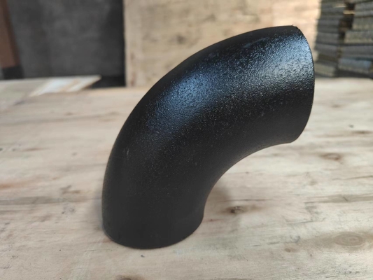 Jisの標準的な穏やかな鋼鉄肘のバットは管付属品の黒い絵画Q235を溶接した