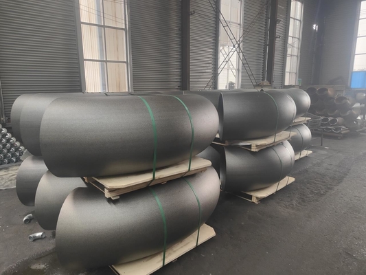 Astm A234 Wpb B16.9 Sch40のCSの炭素鋼の肘のバットは反錆の絵画を溶接した