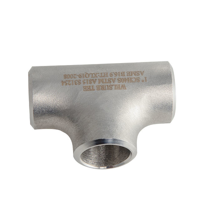 ISO9001 ASME 316のステンレス鋼の管付属品の等しいティーDN65