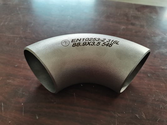 Asme B16.9 ステンレス鋼フランジ付きエルボ 180 度 スケジュール 60
