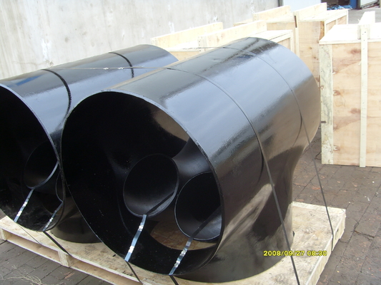 確実な溶接される100mm A420 WPL6の炭素鋼のティーによって造られるバット ティー50mmを減らす