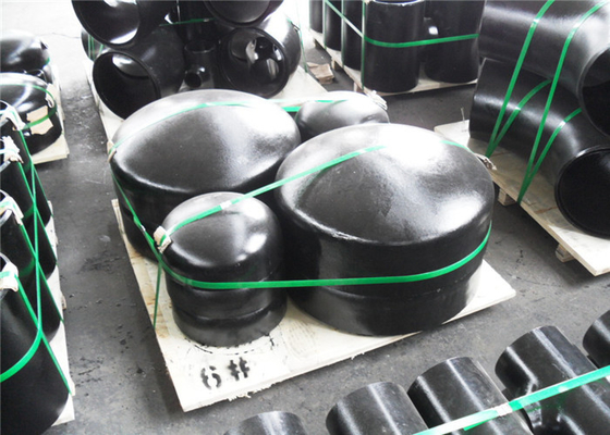 Q195 Q215の鋼管のエンド キャップ30mm構造の構造のために造られる60mm